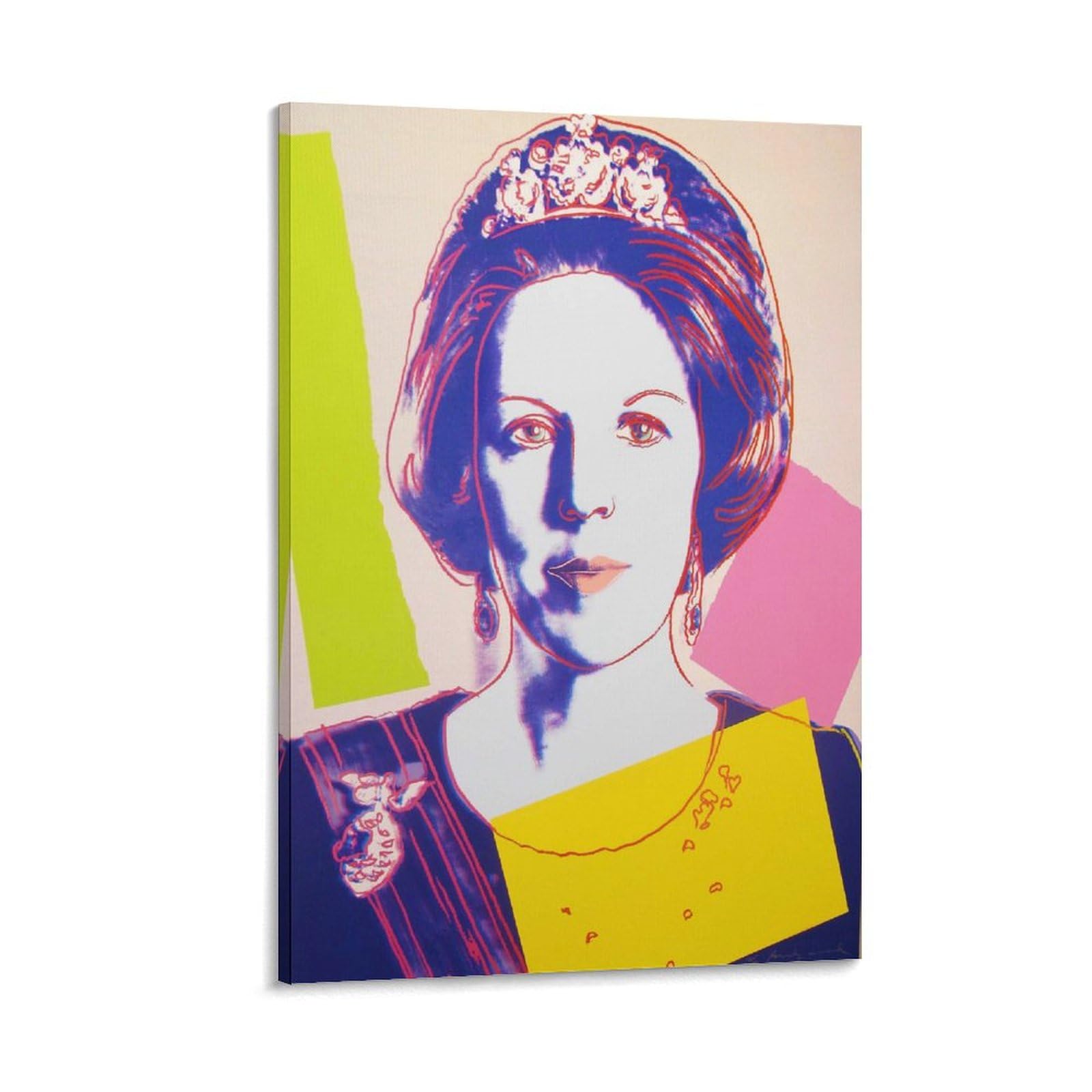 Amazon.co.jp: 画家 芸術家アンディ・ウォーホル ウシ版画2女王